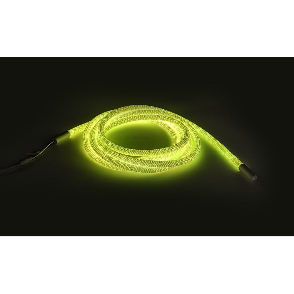 3m RGBIC Neon flex slange med Bluetooth App og fjernbetjening - Vævet reb, USB-opladning - Komplet sæt til lysdekorationer.