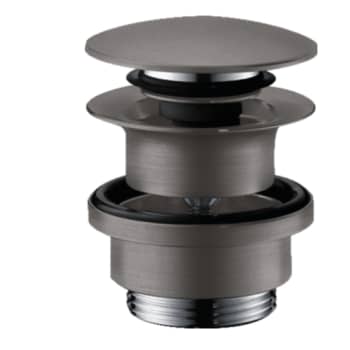 hansgrohe Push-Open bundventil 1 1/4", børstet sort krom