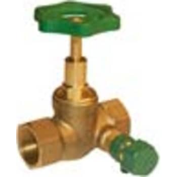 1/2" Stopventil m/aftap muffe/muffe