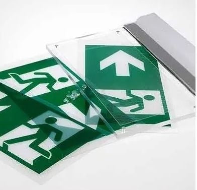 væg- eller loftmonteret LED exit skilt - 2W, Samsung LED chip, 140 lumens