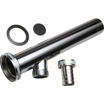 Tilslutningsrør med studs 1.1/4" - 32 mm krom