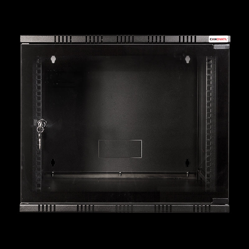 19" væg-rackskab - 15U 540x550mm (SOHO), Sort