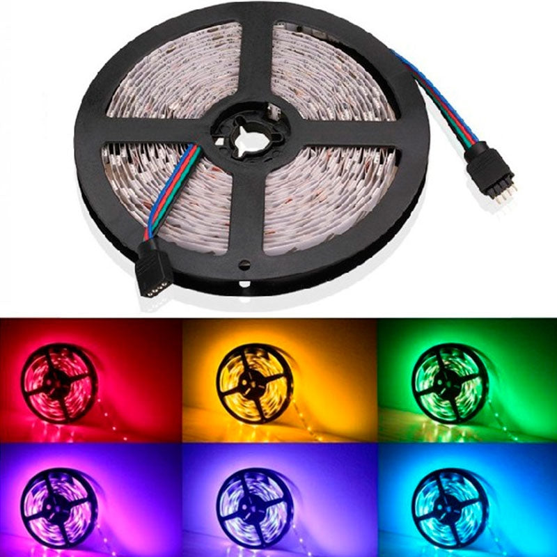 4,8W/m RGB stænktæt LED Strip - 5m