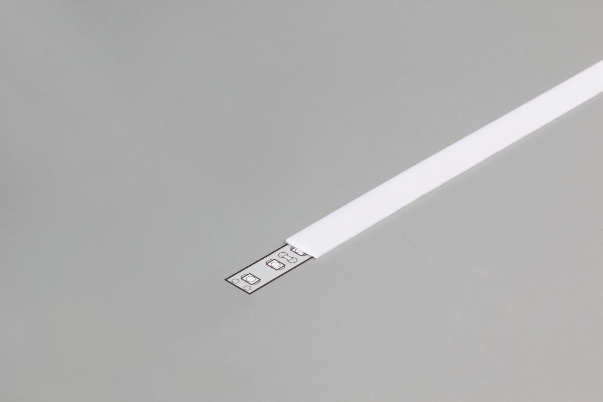 DIOFLEX Afdækning B "slide" opal f/alu profil 1m