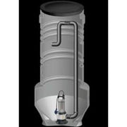 Grundfos 600 x 2000 x 50 mm PE-pumpebrønd t/gråt med AP35B5006A1