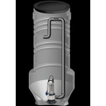 Grundfos 600 x 2000 x 50 mm PE-pumpebrønd t/gråt med AP35B5006A1