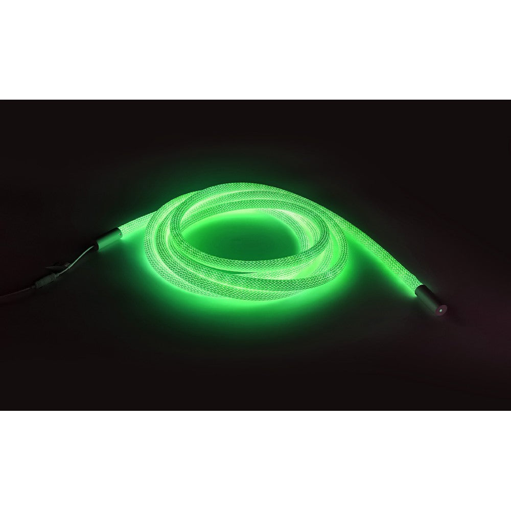 3m RGBIC Neon flex slange med Bluetooth App og fjernbetjening - Vævet reb, USB-opladning - Komplet sæt til lysdekorationer.