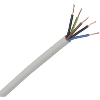 Ledning H05VV-F PKAJ 5G2,5 hvid S50