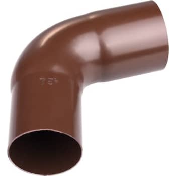 Plastmo bøjning Ø75mm 75° brun