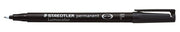 OHP-pen Lumocolor sort F 06mm 318-9 permanent 1 stk