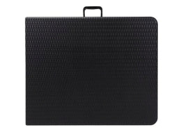 Klapbord - Sort, 180 x 75 x 74cm (rattan)