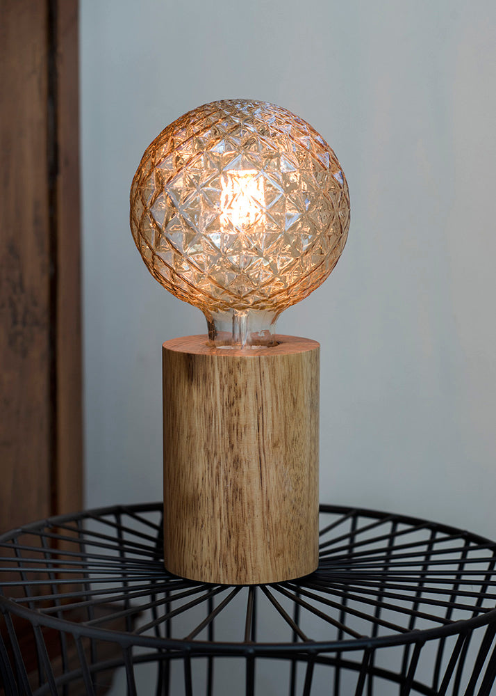 Bordlampe - 240V / 60W E27, træ (1m)