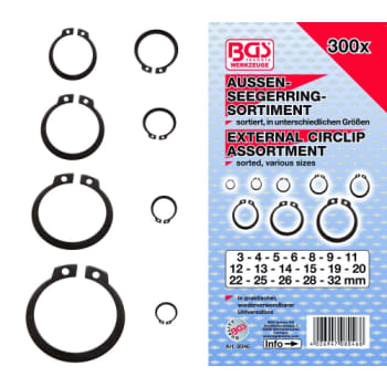 BGS Låseringssortiment 3-32mm