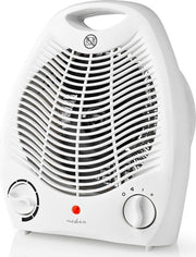 Termostatstyret el-varmeblæser/ventilator - 2000W, Hvid