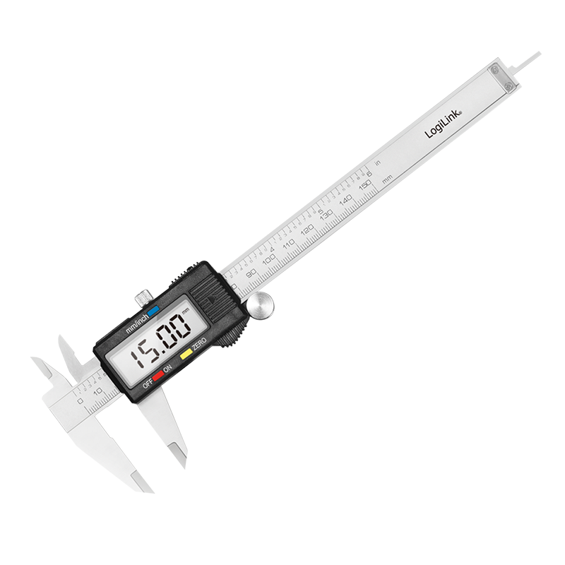 Digital skydelære - 150mm, rustfri stål