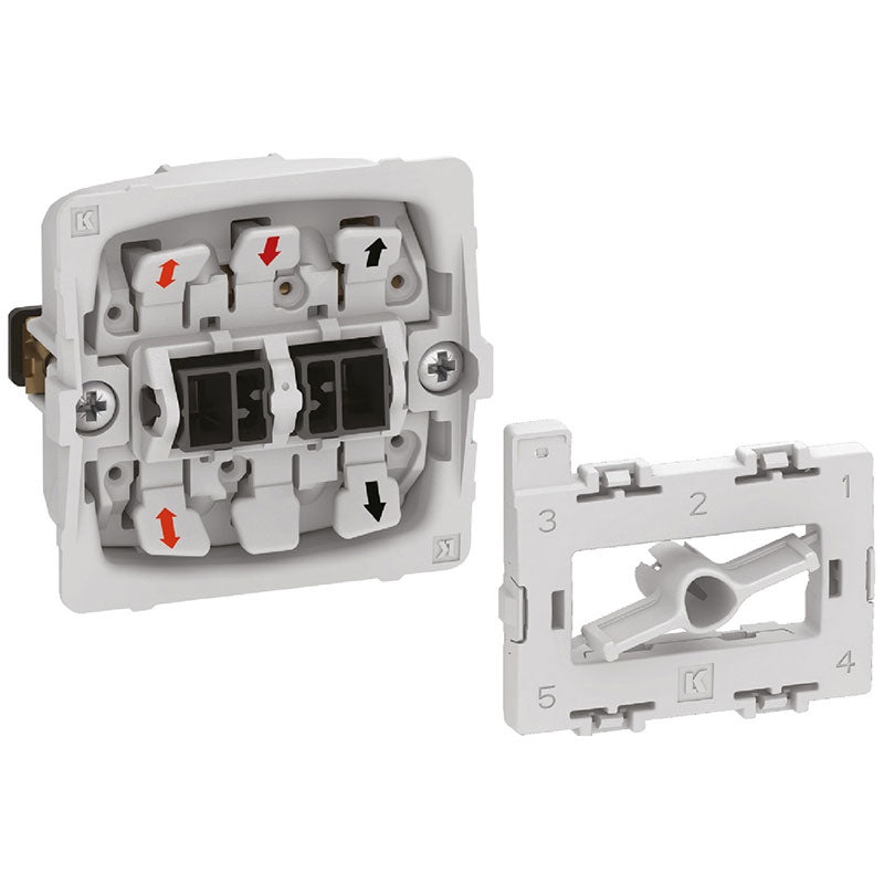 Fuga korrespondance afbryder med 2 sløjfeklemmer