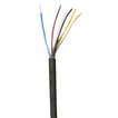 Plastkappeledning H05 VV-F 5G1,50 Sort R50