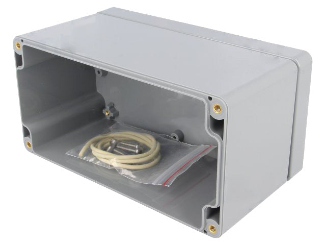 G369 plastkabinet - Grå, IP65 (80x160x85mm)