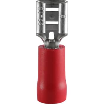 Isolerede Spademuffe rød, 0,5-1,50 mm², 6,3x0,8 mm