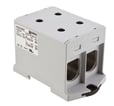 OTL-isoleret universal klemme aluminium/kobber 2*(35-240) mm2 grå