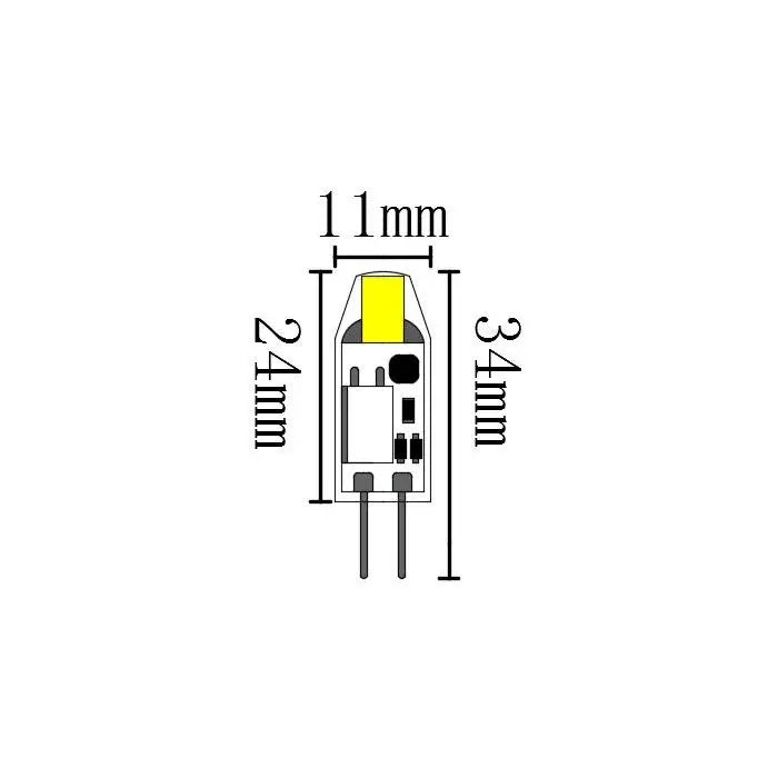 LEDlife SILI1.1 G4 LED pære - 1,1W, 12V AC/DC, G4, 120lm