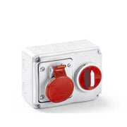 CEE Stikkontakt med interlock 5P 400V 16A IP54
