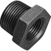 3/4" x 1/2" Sort nippelmuffe