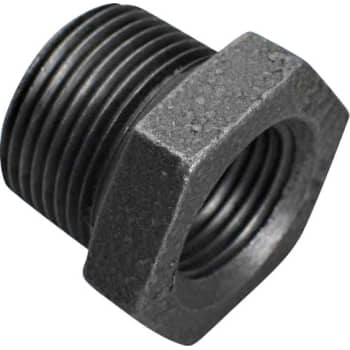 3/4" x 1/2" Sort nippelmuffe