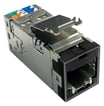 Modular Jack SLX KAT6A S/STP uden støvlåg sort