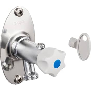 Mora Garden udendørshane 320-445 mm med nøgle og greb i krom