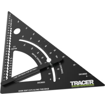 TRACER APS12 tømrervinkel med vinkelmåler, 260 mm/12"