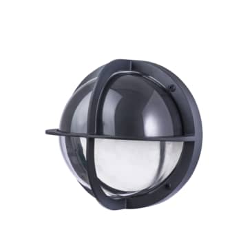 Skotlampe TOBI med halvskærm, E27, antracit