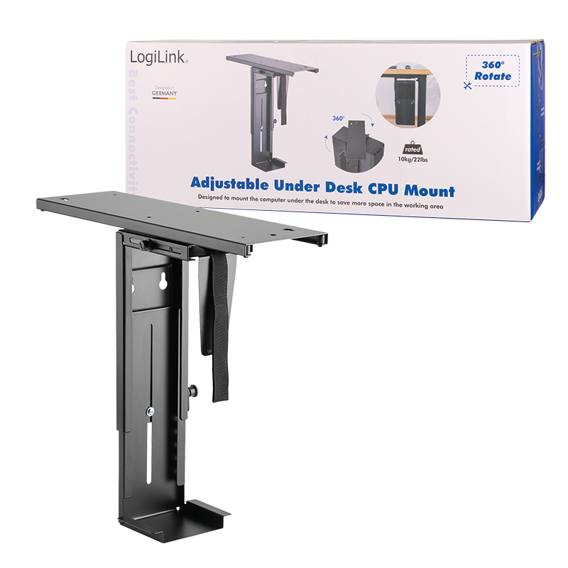 Monteringsbeslag/ophæng til PC - roterbar, slide-system