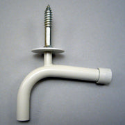 Svanehals med træskrue 5,5X30mm hvid