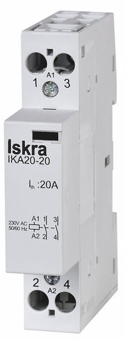 NORMKONTAKTOR 20A, 2-POL,1-MOD