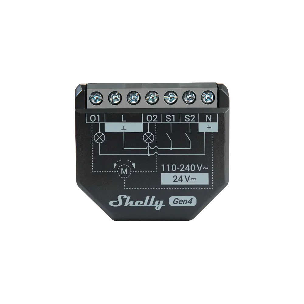 SHELLY 2PM GEN4, WIFI & ZIGBEE RELÆ