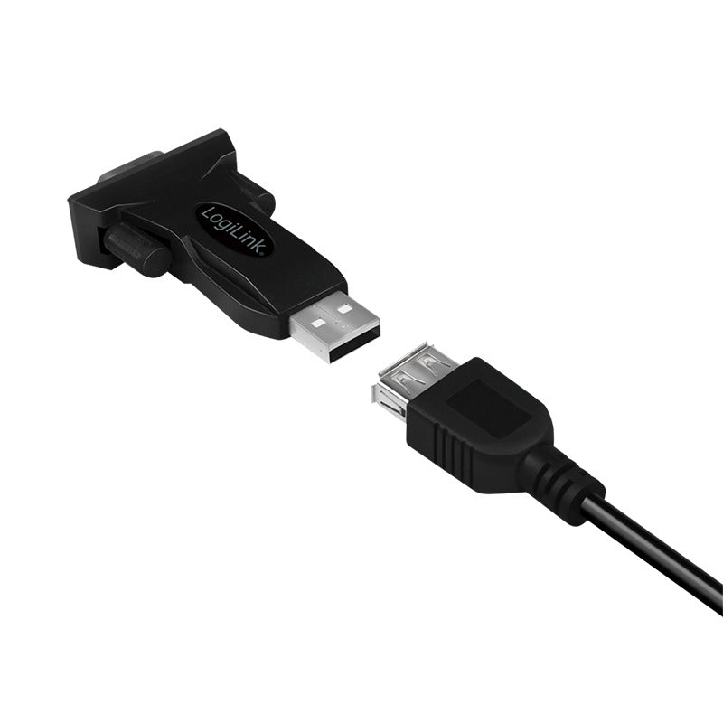 USB 2.0 til DB9 RS232 adapter inkl. forlænger (80cm), Win11