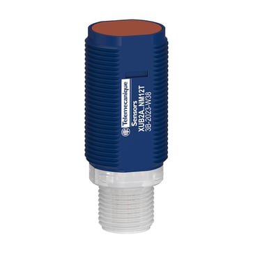 Fotoceller XU Fotoelektrisk sensor Cylindrisk Plast Gennemgående stråle Sender Smax 30m Stik M12