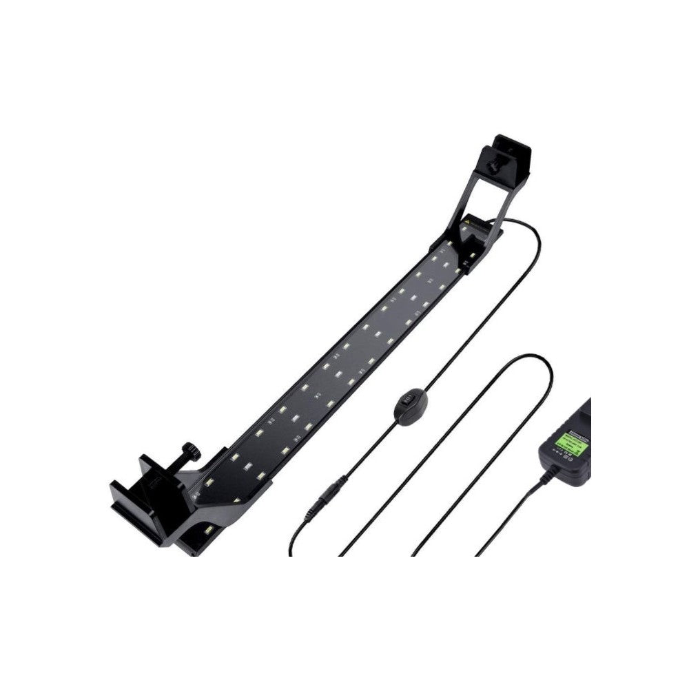 Akvarie LED-armatur - 14W, hvid/blå, justerbar, 53-73cm, 1120lm