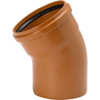 Uponor 250 mm 30 gr. PVC-kloakbøjning