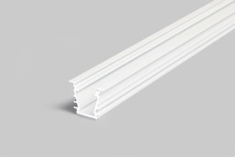 DIOFLEX Hvid alu profil DEEP10 C/UX 1m 23,4x19mm