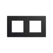 Simon 270 Icon ramme 2 modul mat sort