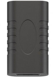 USB-C mellemled - 2 x USB-C hun, Sort