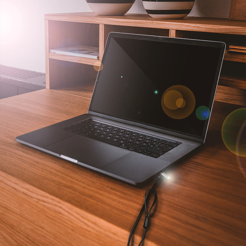 Stålwirelås til notebook - Med nøgle