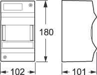 Gruppetavle UG-2 lysegrå
