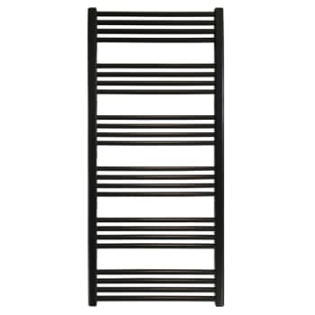 Space håndklædetørrer 1337x600mm plan sort (RAL9005)