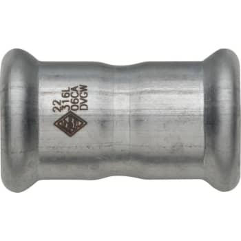 22 mm TURBO Inox dobbeltmuffe
