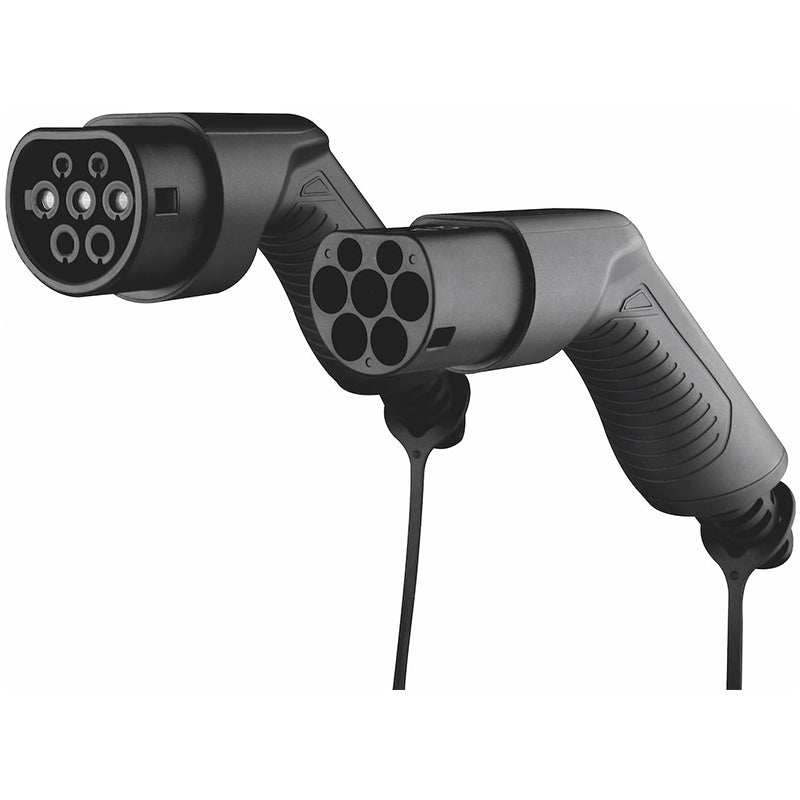 Ladekabel type 2, 32A 1-faset, 7,4kW - 5 meter