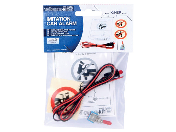 Snydealarm - Blinkende 12Vdc lampe m. on/off kontakt