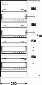 Gruppetavle UG - 24 hvid